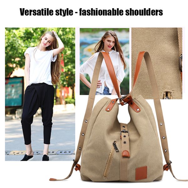 canvas backpack shoulder bag with extra large capacity muti-pockets adjustable shoulder straps -opk
canvas backpack shoulder bag with extra large capacity muti-pockets adjustable shoulder straps -opk