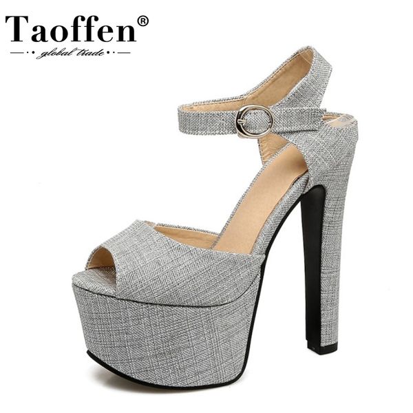 taoffen plus size 30-48 women sandals super high heel peep-toe shoes women platform solid color summer wedding party footwear, Black
taoffen plus size 30-48 women sandals super high heel peep-toe shoes women platform solid color summer wedding party footwear, Black