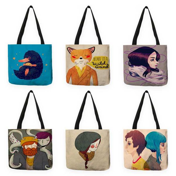 b13060 creative animal inbetweening print shopping bag girls boys pattern handbags sgoulder bag
b13060 creative animal inbetweening print shopping bag girls boys pattern handbags sgoulder bag