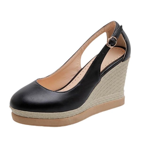 jaycosin sandals summer womens wedge shoes solid color new buckle pointed toe non-slip ladies sandals summer casual, Black
jaycosin sandals summer womens wedge shoes solid color new buckle pointed toe non-slip ladies sandals summer casual, Black