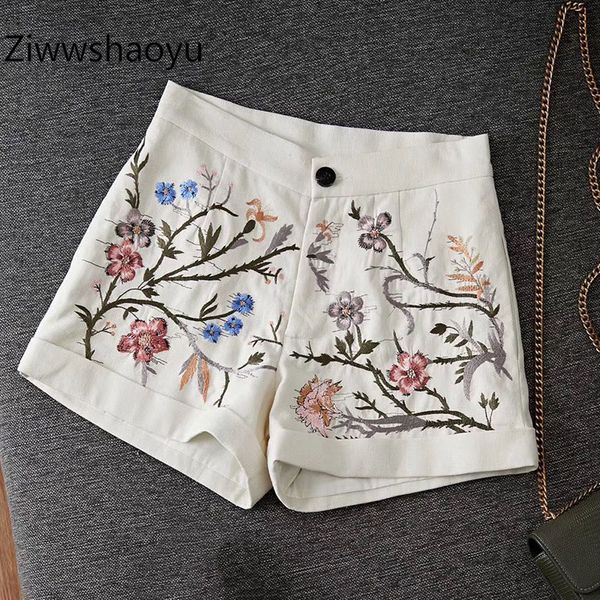 ziwwshaoyu fashion summer cotton + linen flower embroidery high waist shorts women's clothing 2020 new, White;black
ziwwshaoyu fashion summer cotton + linen flower embroidery high waist shorts women's clothing 2020 new, White;black