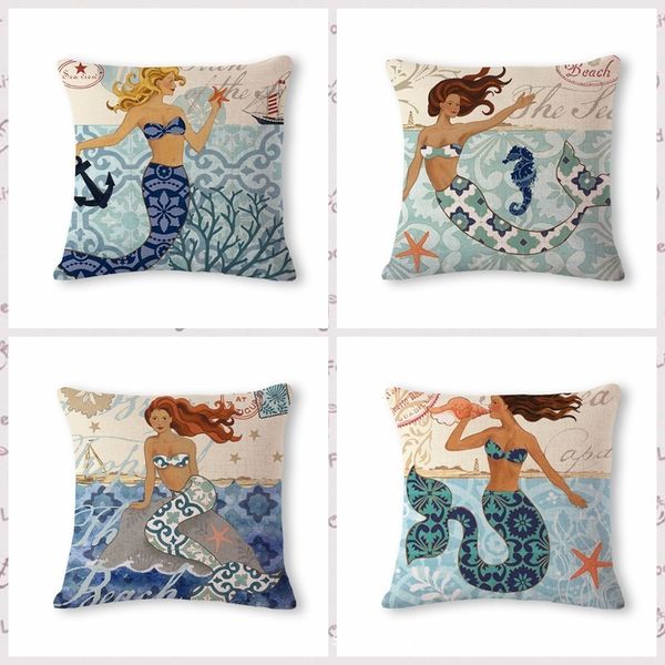 beautiful ocean mermaid pattern cotton flax pillow back cushion cushion can customized
beautiful ocean mermaid pattern cotton flax pillow back cushion cushion can customized