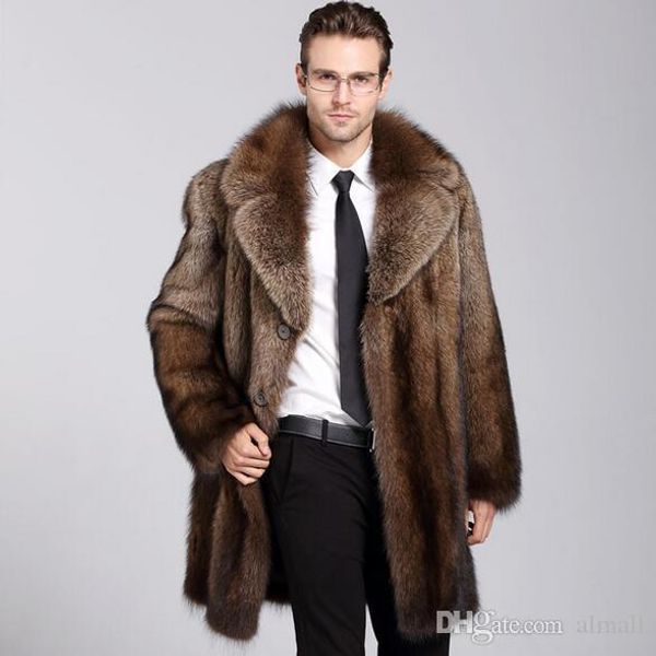 luxury mens real fur warm winter coat jacket outdoor long lapel collar thicken, Black;brown
luxury mens real fur warm winter coat jacket outdoor long lapel collar thicken, Black;brown
