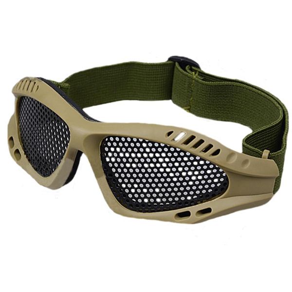 new arrivials tactical paintball goggle adjustable goggles eye protect cs metal mesh glasses for war games
new arrivials tactical paintball goggle adjustable goggles eye protect cs metal mesh glasses for war games