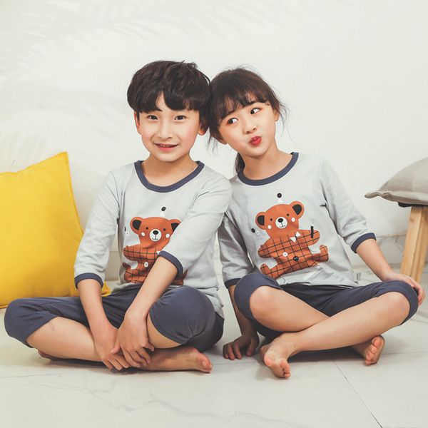 2020 Summer Children Pajamas Set Baby Girls Boys Clothes Cartoon Short Sleeve T-shirt+Pants Clothing Sets Cotton Kids Sleepwear
2020 Summer Children Pajamas Set Baby Girls Boys Clothes Cartoon Short Sleeve T-shirt+Pants Clothing Sets Cotton Kids Sleepwear