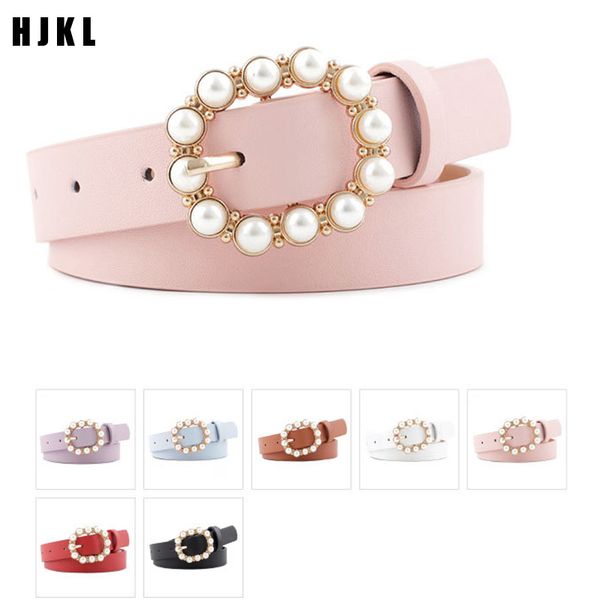 fashionable pearl decoration belt lady casual solid pu leather thin belt lady round needle buckle pearl, Black;brown
fashionable pearl decoration belt lady casual solid pu leather thin belt lady round needle buckle pearl, Black;brown