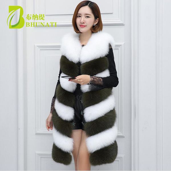 bhunati women new faux fur vest fashion patchwork stripe long coat casual imitation fur jacket female large size vests coats, Black
bhunati women new faux fur vest fashion patchwork stripe long coat casual imitation fur jacket female large size vests coats, Black