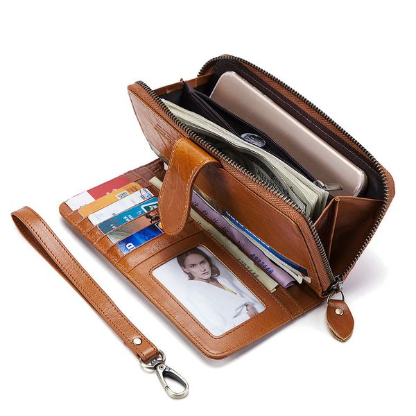 genuine leather woman hand take package more function long fund zipper doka position will capacity ladies wallet purse wallets for women, Red;black
genuine leather woman hand take package more function long fund zipper doka position will capacity ladies wallet purse wallets for women, Red;black