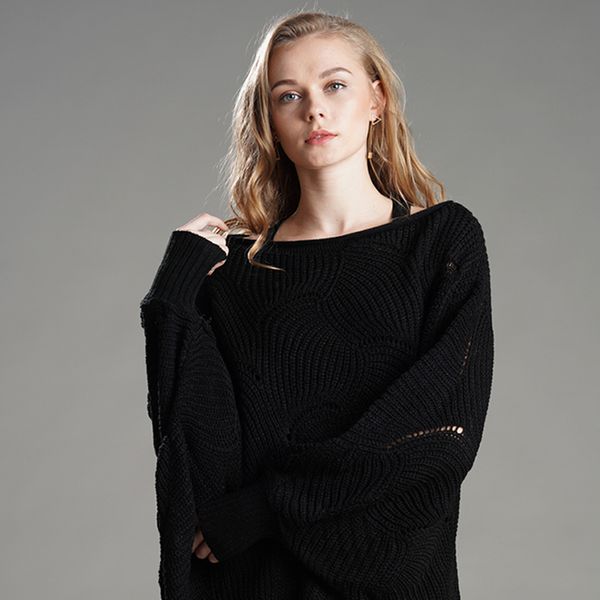 diwish women sweater autumn sweaters loose solid pullovers long sleeve sweater o-neck office lady knitwear 5 colors fashion 2019, White;black
diwish women sweater autumn sweaters loose solid pullovers long sleeve sweater o-neck office lady knitwear 5 colors fashion 2019, White;black