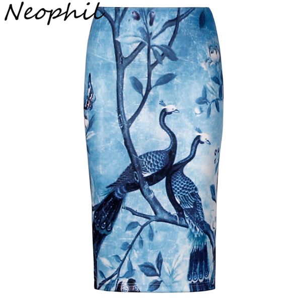neophil 2020 summer style retro vintage peacock animal print pencil skirts womens midi bodycon ladies party wear saia s1233, Black
neophil 2020 summer style retro vintage peacock animal print pencil skirts womens midi bodycon ladies party wear saia s1233, Black