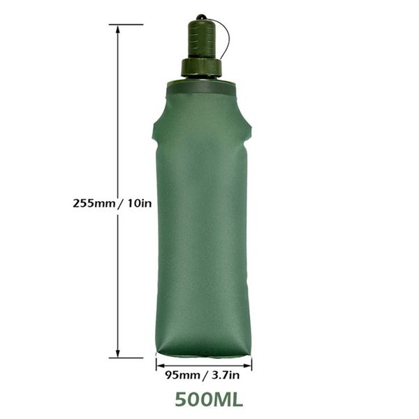 500ml army green tpu outdoor sport bottle soft flask collapsible drink water bottle for running camping hiking bicycle fitness
500ml army green tpu outdoor sport bottle soft flask collapsible drink water bottle for running camping hiking bicycle fitness