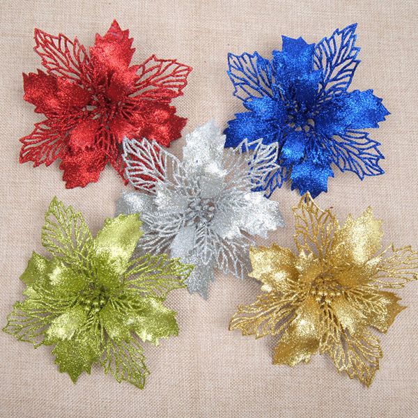 10pcs/pack home christmas gifts glitter artificial flowers christmas tree ornaments decorations decorations
10pcs/pack home christmas gifts glitter artificial flowers christmas tree ornaments decorations decorations