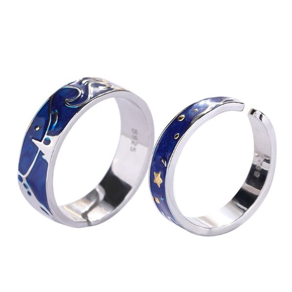 s925 sterling silver van gogh star couple ring simple men and women ring adjustable opening jewelry gift 6-jz2045
s925 sterling silver van gogh star couple ring simple men and women ring adjustable opening jewelry gift 6-jz2045
