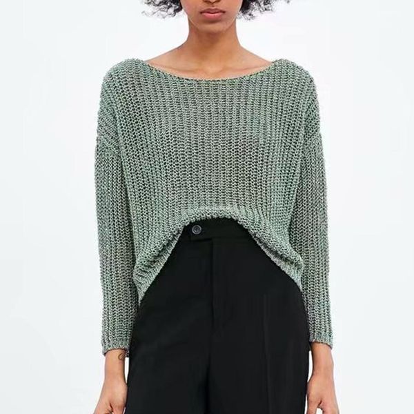 autumn gray-green knitted sweater women o neck hollowing out full sleeve stylish casual loose stretch sweater femme warm, White;black
autumn gray-green knitted sweater women o neck hollowing out full sleeve stylish casual loose stretch sweater femme warm, White;black
