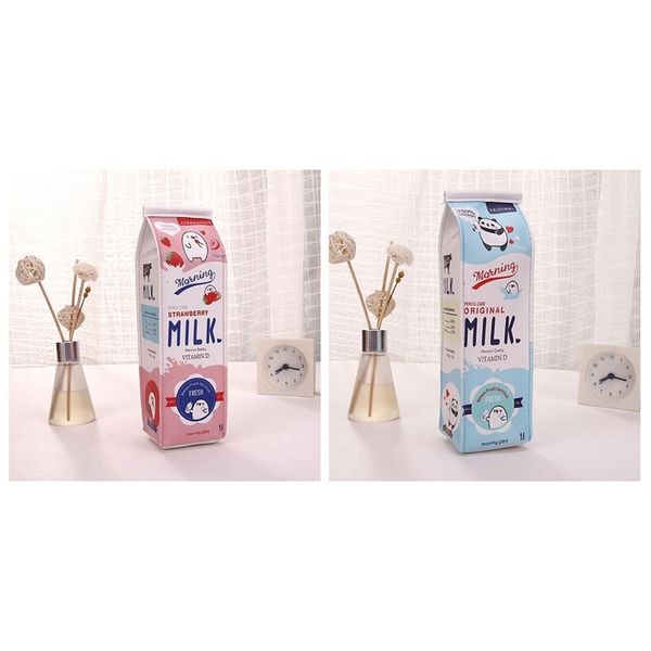 2 pcs new creative simulation of milk cartoon pencil case cute pu pen bag stationery pouch for student school supplies, blue & r
2 pcs new creative simulation of milk cartoon pencil case cute pu pen bag stationery pouch for student school supplies, blue & r