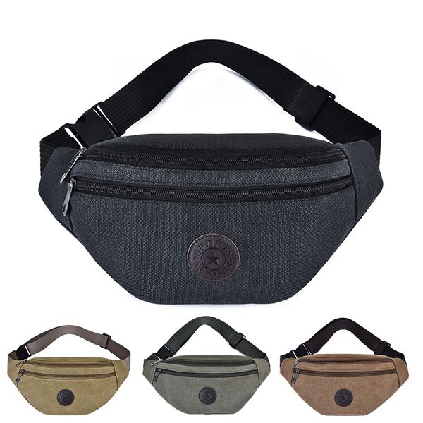 men big fanny pack canvas waist pack multifunction outdoor chest bag women black bum travel bag with three pockets
men big fanny pack canvas waist pack multifunction outdoor chest bag women black bum travel bag with three pockets