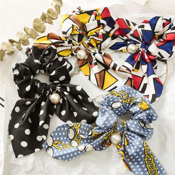 women girls satin elastic hair rope bunny ear hair ties accessories pearl knot ponytail holder children scrunchy hairbands, Slivery;white
women girls satin elastic hair rope bunny ear hair ties accessories pearl knot ponytail holder children scrunchy hairbands, Slivery;white