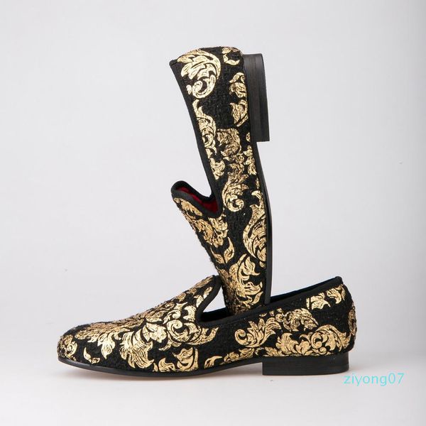 high-end gold printing men shoes luxury fashion men loafers men s flats shoes wedding z07, Black
high-end gold printing men shoes luxury fashion men loafers men s flats shoes wedding z07, Black