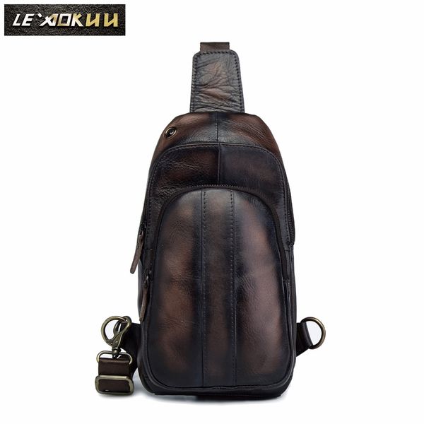men crazy horse thick leather casual fashion chest bag sling bag design travel one shoulder crossbody daypack male 8006db
men crazy horse thick leather casual fashion chest bag sling bag design travel one shoulder crossbody daypack male 8006db