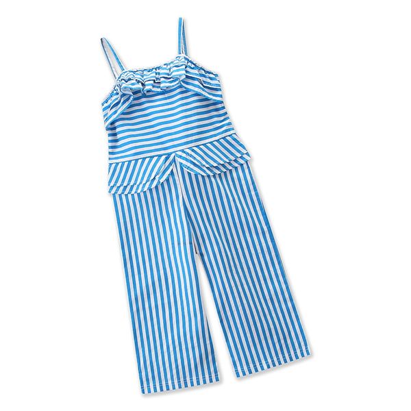 newborn infant kids baby girl clothes striped ruffle long cotton sleeveless striped romper jumpsuit pants clothes outfit, Blue
newborn infant kids baby girl clothes striped ruffle long cotton sleeveless striped romper jumpsuit pants clothes outfit, Blue