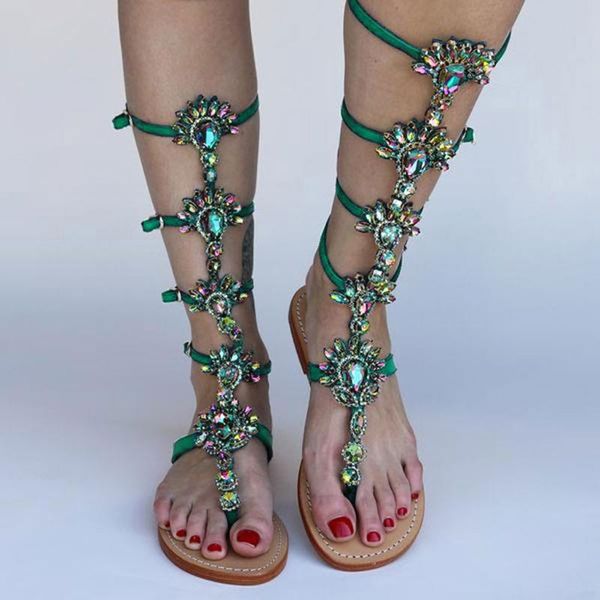 sagace rhinestone roman knee high sandals gladiator bandage sandals women flat sandalias botas girls summer hollow ankle boot, Black
sagace rhinestone roman knee high sandals gladiator bandage sandals women flat sandalias botas girls summer hollow ankle boot, Black