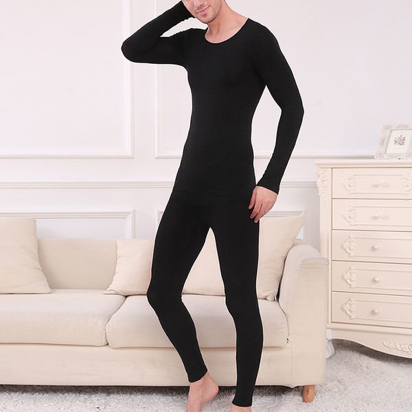 men two piece sets slim warm light thin long pants sleepwear autumn winter elastic male skinny stretch pajamas sets, Black;brown
men two piece sets slim warm light thin long pants sleepwear autumn winter elastic male skinny stretch pajamas sets, Black;brown
