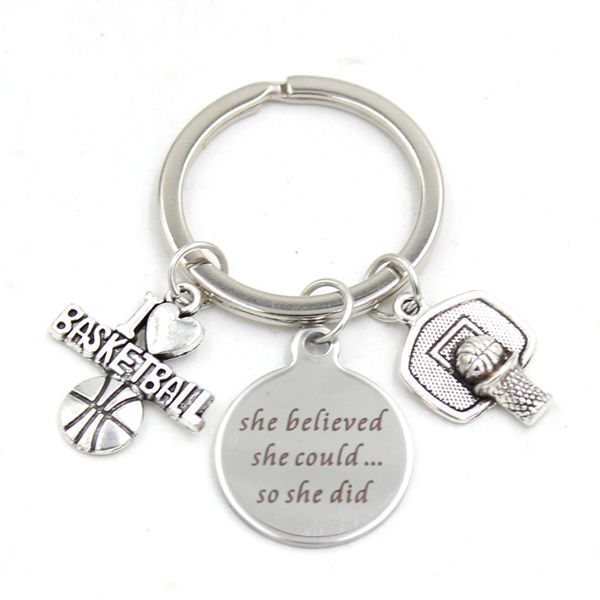 new arrival stainless steel key chain key ring sport i love basketball keychain keyring basketball lovers gifts for men women jewelry, Slivery;golden
new arrival stainless steel key chain key ring sport i love basketball keychain keyring basketball lovers gifts for men women jewelry, Slivery;golden