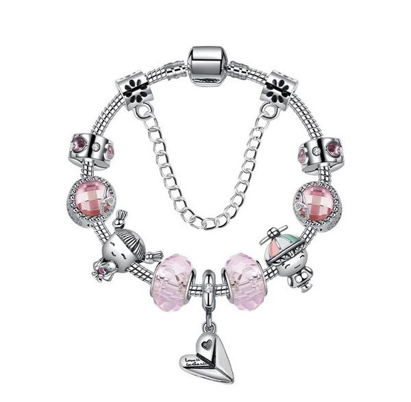 new pink bracelet 925 sterling silver charm crystal murano glass beads boy girl paper plane pendant bead fit women bracelet bangle diy jewel, Golden;silver
new pink bracelet 925 sterling silver charm crystal murano glass beads boy girl paper plane pendant bead fit women bracelet bangle diy jewel, Golden;silver