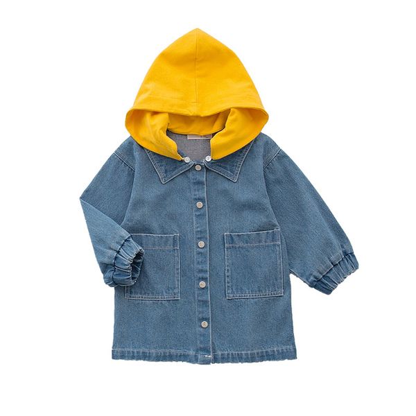girls boys long style jackets kids hooded long sleeve single breasted denim blue coats children clothes
girls boys long style jackets kids hooded long sleeve single breasted denim blue coats children clothes