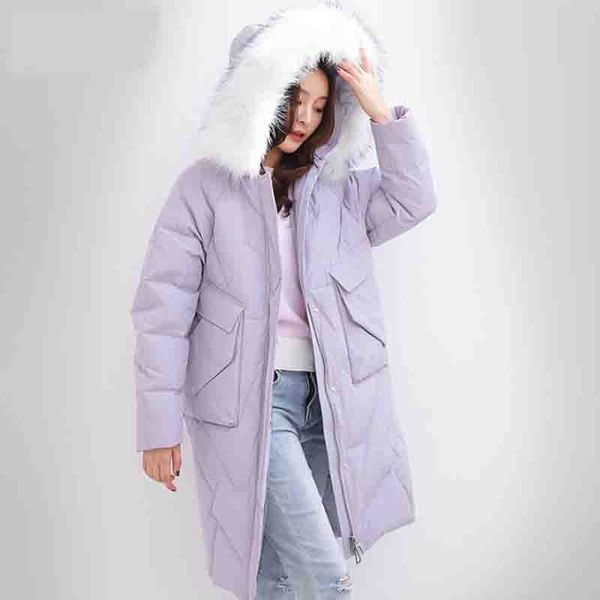 2019 winter women jacket 90% white duck down coat thick warm real fur collar hooded long down jacket plus size parka outwear, Black
2019 winter women jacket 90% white duck down coat thick warm real fur collar hooded long down jacket plus size parka outwear, Black