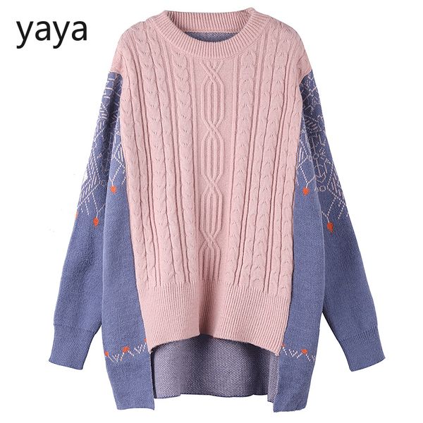 women's sweaters colorblock lazy wind loose sweater female pullover twist jacket long sleeve autumn/winter, White;black
women's sweaters colorblock lazy wind loose sweater female pullover twist jacket long sleeve autumn/winter, White;black