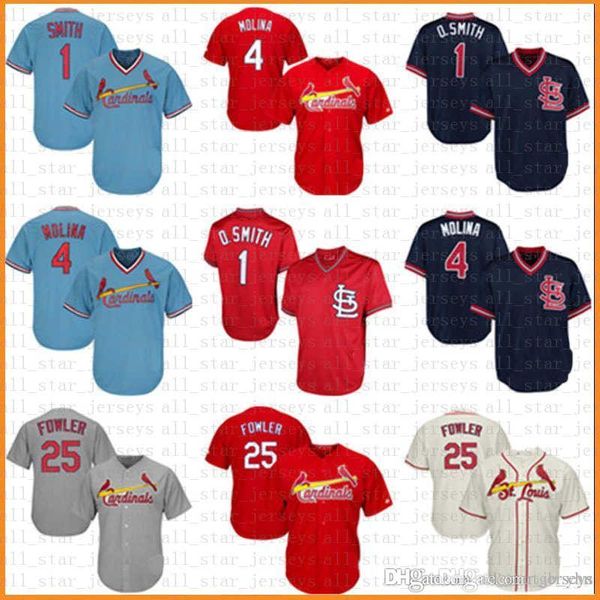 Red white Blue St. Louis Baseball Jersey Cardinals 4 Yadier Molina 25 Dexter Fowler 1 Ozzie 46 Smith Mesh RetroJerseys Cool base
Red white Blue St. Louis Baseball Jersey Cardinals 4 Yadier Molina 25 Dexter Fowler 1 Ozzie 46 Smith Mesh RetroJerseys Cool base
