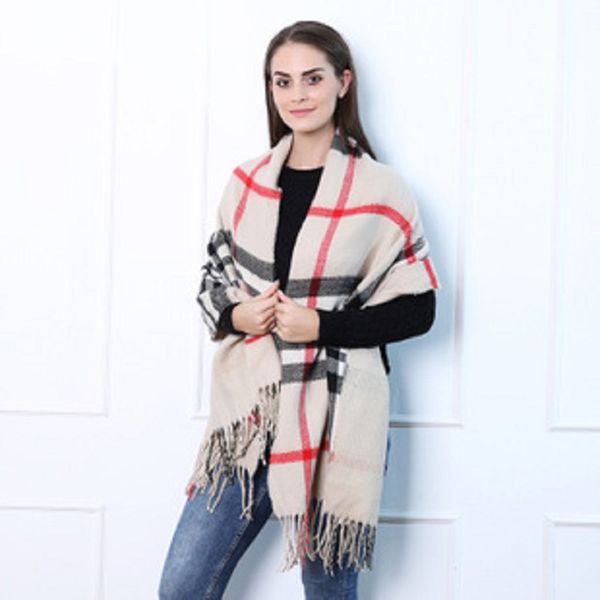korean fashion long scarf shawl female autumn and winter color mixed wild warm thick fringed scarf, Blue;gray
korean fashion long scarf shawl female autumn and winter color mixed wild warm thick fringed scarf, Blue;gray