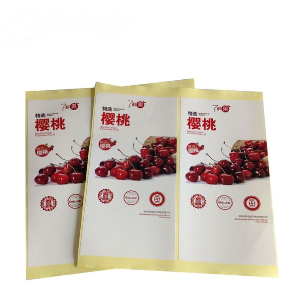 New Arrived Custom Printing Eco-friendly Waterproof Meat Packing Label,roll Self Adhesive Frozen Meat Packaging Label
