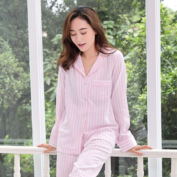 promotion spring women long home wear striped pajamas turn-down collar home clothes long sleeve loungewear pink pijamas, Black;red
promotion spring women long home wear striped pajamas turn-down collar home clothes long sleeve loungewear pink pijamas, Black;red