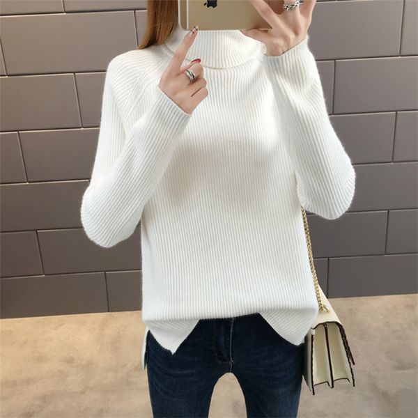 women's sweaters womens autumn winter turtleneck sweater solid thickn pullover jumper knitted pull femme, White;black
women's sweaters womens autumn winter turtleneck sweater solid thickn pullover jumper knitted pull femme, White;black
