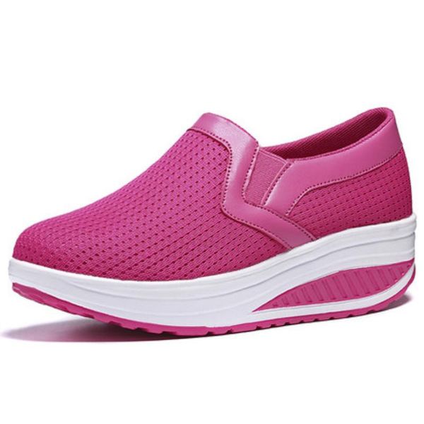 women breathable mesh casual wedge sneakers fashion platforms women shoes, Black;white
women breathable mesh casual wedge sneakers fashion platforms women shoes, Black;white