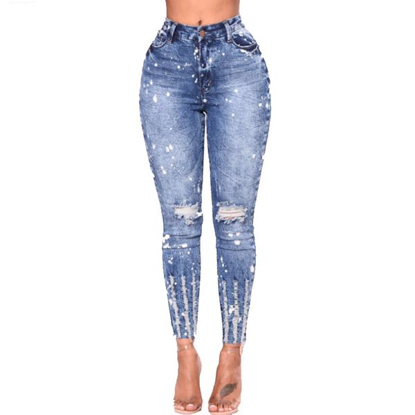 New 2018 Spring Summer Stretchy Blue Hole Ripped Jeans Woman Denim Pants Trousers for Women Pencil Skinny Jeans
New 2018 Spring Summer Stretchy Blue Hole Ripped Jeans Woman Denim Pants Trousers for Women Pencil Skinny Jeans