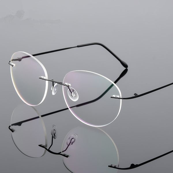 wholesale-retro round foldable ultra-light memory titanium alloy myopia eyeglasses rimless elasticity optglasses frame men eyewear, Black
wholesale-retro round foldable ultra-light memory titanium alloy myopia eyeglasses rimless elasticity optglasses frame men eyewear, Black
