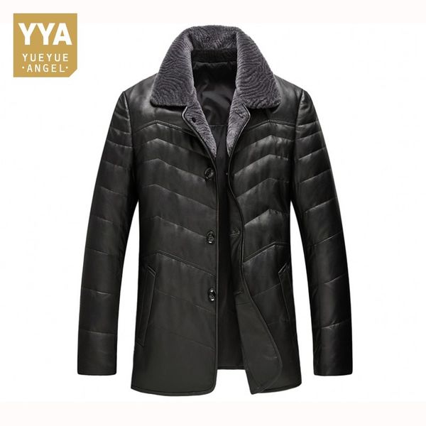new winter mens genuine leather jackets vintage motorcycle jacket turn-down collar shearling coat men plus size jaket kulit 4xl, Black
new winter mens genuine leather jackets vintage motorcycle jacket turn-down collar shearling coat men plus size jaket kulit 4xl, Black