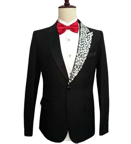 jacket and pants) new fashion man black suits with acrylic drilling stage show serve moderator wedding man's suit prom dress, White;black
jacket and pants) new fashion man black suits with acrylic drilling stage show serve moderator wedding man's suit prom dress, White;black