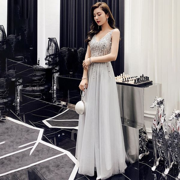 2020 modest design sparkly evening dresses v neck backless floor length special occasion dress stylish a line formal party gowns, Black;red
2020 modest design sparkly evening dresses v neck backless floor length special occasion dress stylish a line formal party gowns, Black;red