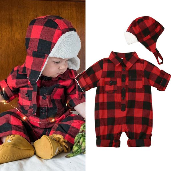 pudcoco 2019 autumn baby boys girls plaid red romper xmas outfit jumpsuit christmas hat set clothing, Blue
pudcoco 2019 autumn baby boys girls plaid red romper xmas outfit jumpsuit christmas hat set clothing, Blue