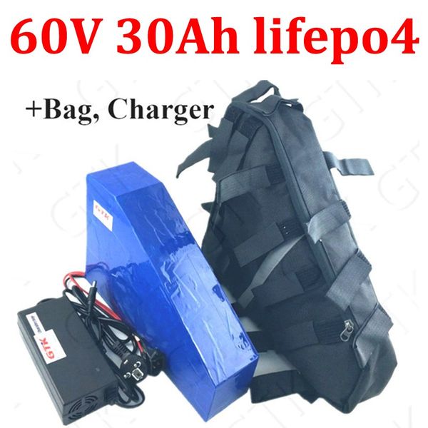 60v 30ah lifepo4 треугольник аккумулятор с bms без лития для 60v 1500w 2000w электрический велосипед скутер + 5a зарядное устройство + сумка
60v 30ah lifepo4 треугольник аккумулятор с bms без лития для 60v 1500w 2000w электрический велосипед скутер + 5a зарядное устройство + сумка