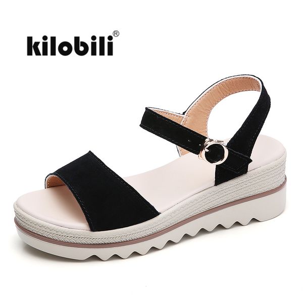 kilobili women sandals summer suede leather flat wedge sandal platform sandals ladies ankle strap beach flat shoes black
kilobili women sandals summer suede leather flat wedge sandal platform sandals ladies ankle strap beach flat shoes black