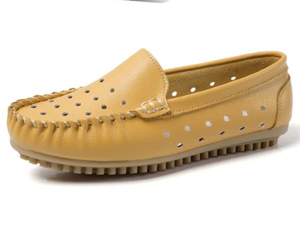 women's shoes leather non-slip soft bottom women flats casual shoes 1203, Black