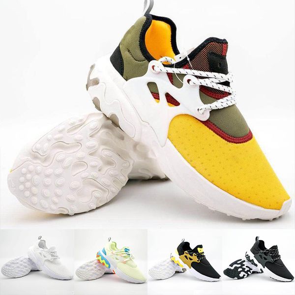 

2019 Presto Mid Extreme Epic React Мужчины Женщины Кроссовки Удобные Feel Mesh Дышащие Тройные Черно