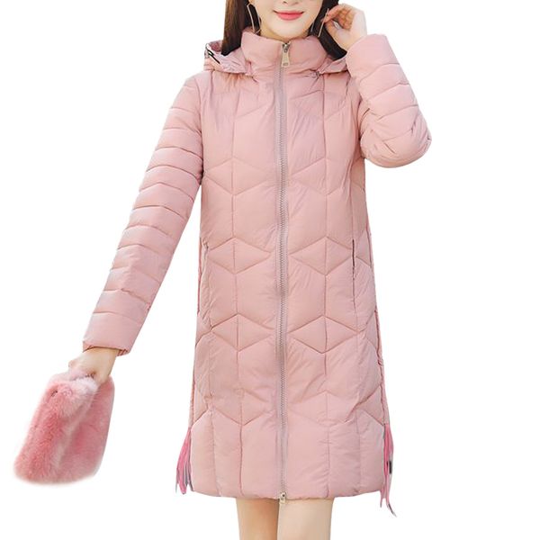 calofe women casual long parka hooded solid slim warm winter jacket female pockets cotton padded lady parka jacket outwear coat, Black
calofe women casual long parka hooded solid slim warm winter jacket female pockets cotton padded lady parka jacket outwear coat, Black