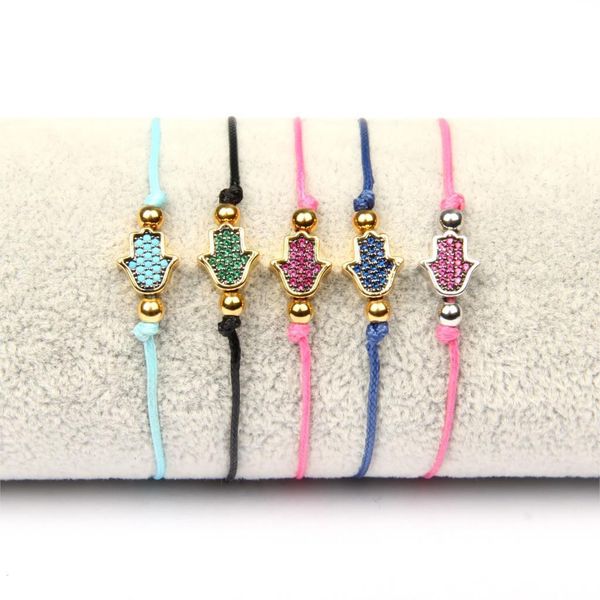 ailatu new hamsa hand protection bracelet with green, pink & blue cz beads quality, Golden;silver
ailatu new hamsa hand protection bracelet with green, pink & blue cz beads quality, Golden;silver