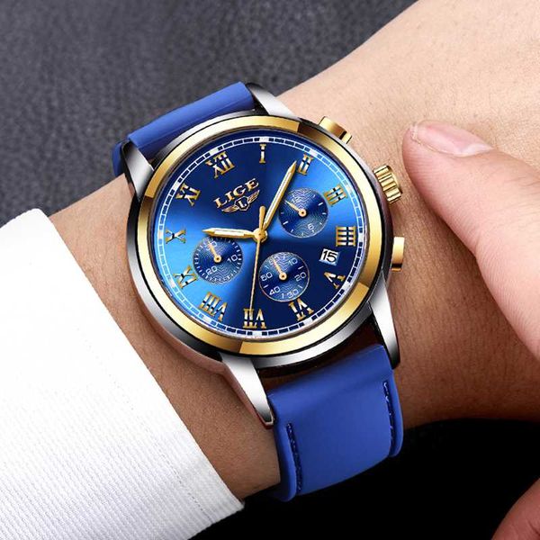 clock fashion watches lige sport mens men quartz chronograph leather male wristwatch masculino+box watches gift relogio for new uetme, Slivery;brown
clock fashion watches lige sport mens men quartz chronograph leather male wristwatch masculino+box watches gift relogio for new uetme, Slivery;brown